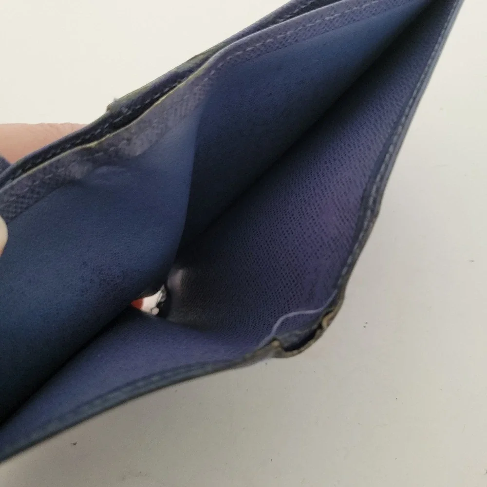 Louis Vuitton Blue Epi Leather Marco Bifold Wallet Coin Pocket SP0065 France